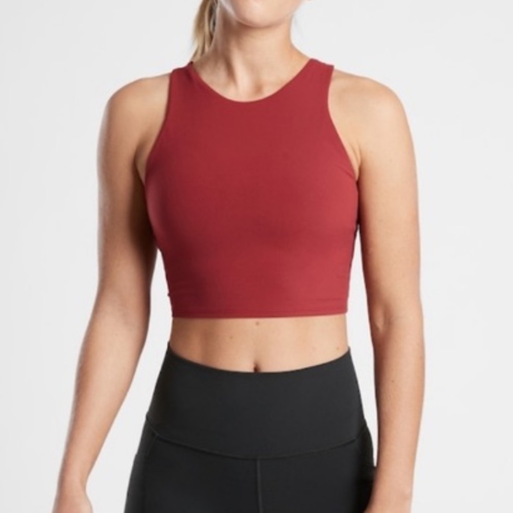 Athleta A-C Conscious Crop // Canyon Red Small